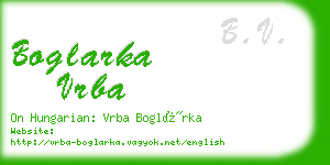 boglarka vrba business card